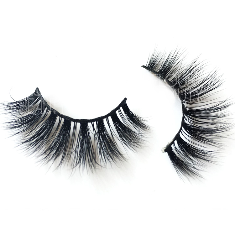 Best 3D real mink false eyelashes private label China EJ100